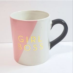 Hazel & Co. "Girl Boss" Half Dip Ceramic Mug